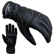 PROANTI Damen Motorradhandschuhe Damen Leder Motorrad Handschuhe - Größe L