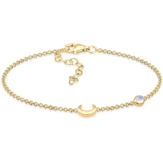 Elli Armband Halbmond Astro Mondstein 925 Sterling Silber