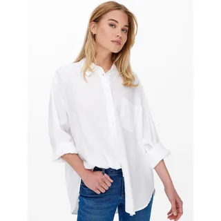 Only Onltokyo L/S Linen Blend Shirt Weiß XS