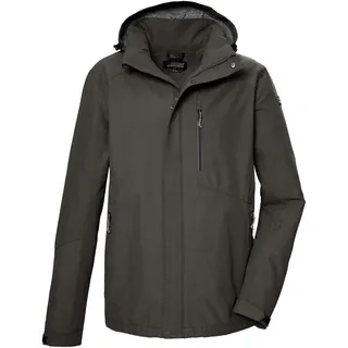 KILLTEC Herren, Funktionsjacke wasserdicht/Outdoorjacke mit abzippbarer Kapuze KOS 256 MN JCKT, grünanthrazit, S, 43280-000