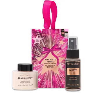 Revolution Beauty London Mini Matte Hero"s Makeup Setting Duo'
