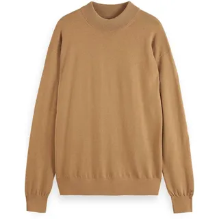 Scotch & Soda SCOTCH&SODA Herren Pullover - Core, Dropped Shoulder, Pullover, einfarbig Hellbraun XL