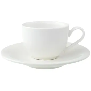 Villeroy & Boch Espressotasse mit Untertasse 0,05 l Weiß