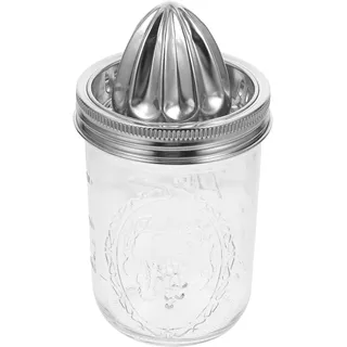 PartyKindom Manueller Entsafter Aus Edelstahl Und Glas – Zitronenpresse FüR HausküChe Citrus Juicer Mit Einfachem Bedienkomfort Und Schneller Reinigung Kompakter KüChenhelfer