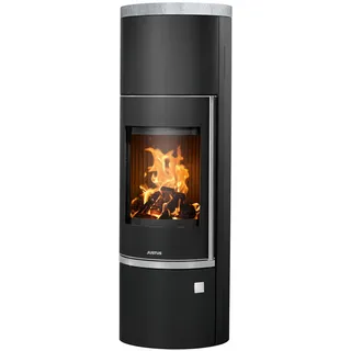 Justus Faro W+ 2.0 Stahl Schwarz/Abdeckplatte Speckstein