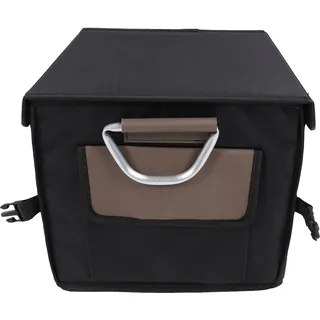 Faltbarer Kofferraum-Organizer, wasserdicht, Oxford-Stoff, mehrere Fächer, Aufbewahrung mit Deckel, reflektierender Streifen, 36 l