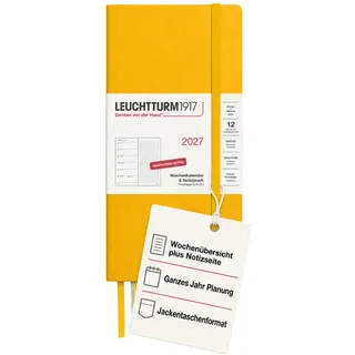 leuchtturm1917 gmbh, am spakenberg 45, 21502 geesthacht, kontakt@leuchtturm1917.com Wochenkalender 2027 Gelb