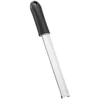 Küchenprofi Zester-Reibe fein MASTER GRIP | Edelstahl rostfrei | Zitronenreibe | Ultrascharfe Klingen | Parmesanreibe | Ingwerreibe | Knoblauchreibe | 32×3,5×4cm