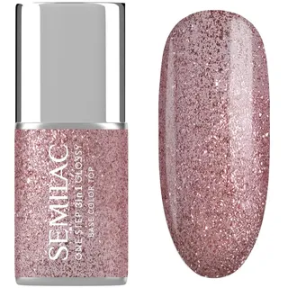 Semilac 3in1 One Step Glossy S250 Glitter Pink 7 ml