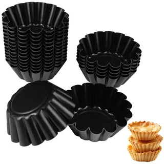 20 Stück 6 x 2,5cm Törtchenform, Tartlettförmchen, Mini Tartelette Förmchen