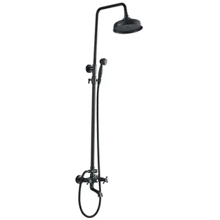 LAUFERI EUNEMIA schwarzer Wand-Brausemischer