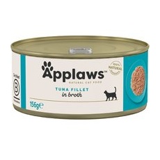 6x156g File de ton Adult Conserve în supă Applaws Hrană umedă pisici
