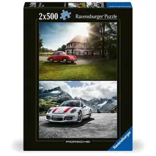 Ravensburger Puzzle 12000344 - Porsche Classic 356 + Porsche 911 R - 2X 500 Teile Puzzle für Erwachsene und Kinder ab 12 Jahren