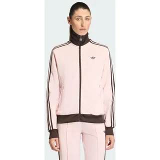 adidas Trainingsjacke ADIDAS ORIGINALS "CLASSIC TT", Damen, Gr. L, sandy pink, aurora coffee, Obermaterial: 52% Baumwolle, 48% Polyester, Jacken Trainingsjacke, Reguläre Passform, Topseller