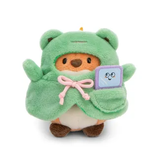 NICI MYMOCHI Kuscheltier Fuchs Geeks 8 cm mit Videospiel und Froschkostüm in Geschenkbox, Flauschiges Stofftier zum Kuscheln, Spielen und Liebhaben - 61145