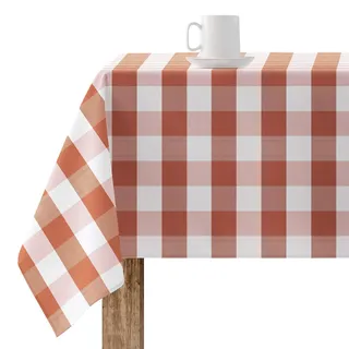 Belum 0120-99, harzbeschichtete Tischdecke, kariert, Größe: 100 x 140 cm, fleckenabweisende Tischdecke, Vichy-Schwarz, Tischdecke aus 100% Bio-Baumwolle