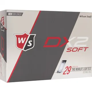 Wilson Staff Herren Golfbälle, 12er Pack, Anfänger, 29er Kompression, Dx2 SOFT, Weiß,