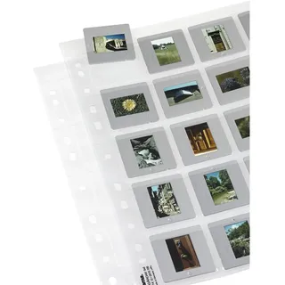 Hama Diahüllen für gerahmte Dias (Dia-Archivierung im Format 5x5cm, bis zu 500 Dias) transparent