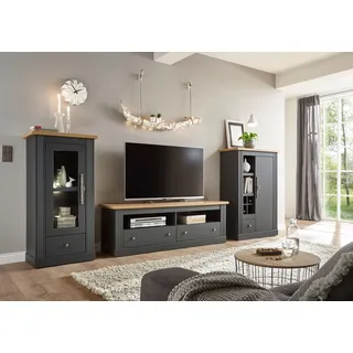 OTTO home Home »Westminster TOPSELLER!« Set, Vitrine, Lowboard, Kommode, 3 Stk. tlg., grau