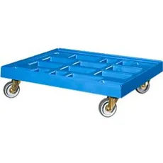 Transportroller, für Behälter 810 x 610 mm, blau