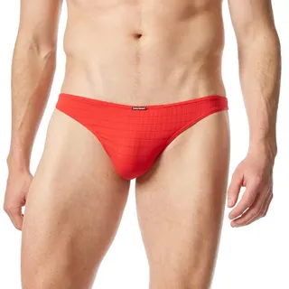 Bruno Banani Check Line 2 - String rot Mikrofaser/Funktion unifarben, rot, NOS