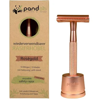 pandoo Metall-Rasierhobel roségold