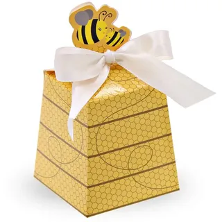 SumDirect 50 STK.Wabenförmige Bonbonboxen aus Papier für Baby Babyparty Dekorationen des Geburtstags