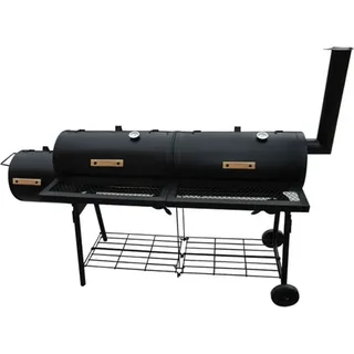vidaXL Barbecue-Smoker Grill Nevada XL Schwarz - Schwarz