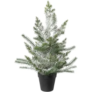 Künstlicher Weihnachtsbaum CREATIV DECO "Weihnachtsdeko, künstlicher Christbaum, Tannenbaum", grün, H:50cm, Kunststoff, Weihnachtsbäume, Künstlicher Weihnachtsbaum, Im Topf; Beschneite Optik