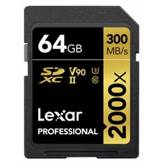 Lexar SDXC Professional Type Gold - 2000x 300MB/s V90 II 64 GB