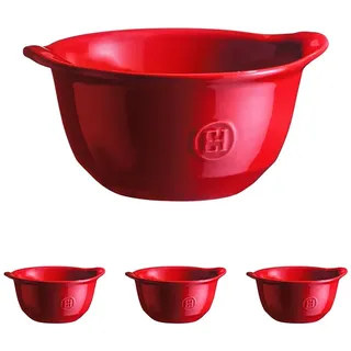 Emile Henry Schüssel Rot Grand Cru (Packung mit 4)