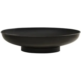 The Living Store Feuerschale 80 cm Stahl - Schwarz
