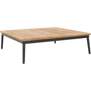 Couchtisch MUSTERRING "Freilicht Menorca", natur, anthrazit, anthrazit, teak, B:89cm H:36cm T:89cm, Tische, Couchtisch, Kompakte Maße von 89 x 89 cm, ideal für entspannte Stunden im Freien
