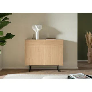 Home Affaire Lund Sideboard 115x98x40 cm Beige/Holzwerkstoff
