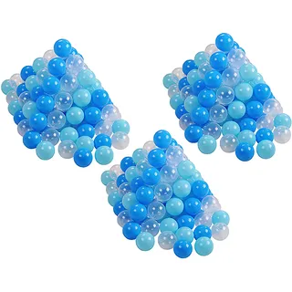 Knorrtoys Knorrtoys® Bällebad-Bälle »soft Blue - Bälleset ca. Ø6 cm Ø 300 balls/soft blue/blue/transparent