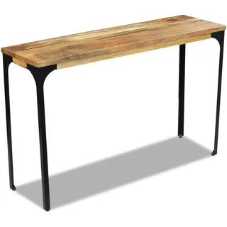 The Living Store Konsolentisch Mangoholz 120x35x76 cm - Braun