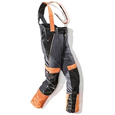 Bild Schnittschutz-Hose PROXIMO mit Hosenträger anthrazit/orange - schwarz