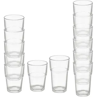 San Ignacio Set mit 12 stapelbaren Gläsern, 270 ml, 370 ml, Kollektion VIVALTO