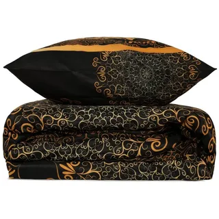 l'essentiel linge de maison L'Essentiel Linge de Maison, Osmanl - Yellow, Bettwäschen, Schwarz, Baumwolle, 240 x 220 cm - Schwarz, Gelb