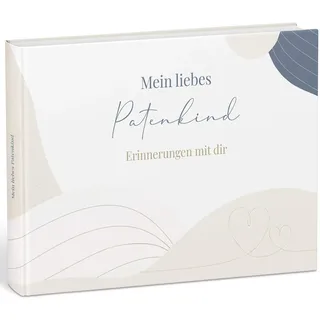 MINTKIND® "Mein liebes Patenkind" Erinnerungsalbum | Geschenk-Idee für Mädchen & Jungen | für Paten zur Taufe | Ausfüllbuch & Fotoalbum für das Patenkind vom Patenonkel oder Patentante Fotobuch