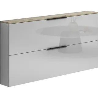 Home Affaire SPACE 160 x 80 x 19 cm grau / hellgrau hochglanz