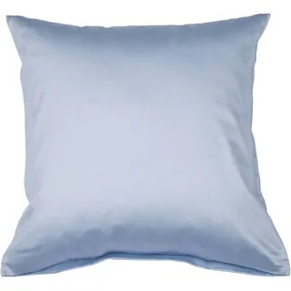 JANINE Kissenbezug Colors Mako Satin 80 x 80 cm Blau