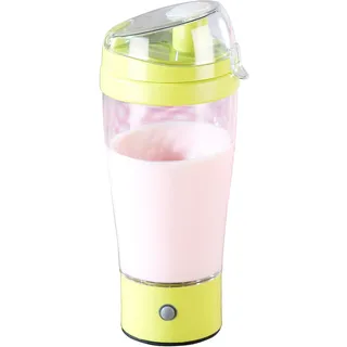 Rosenstein & Söhne Selbstrührender Shaker: Selbstrührender Trinkbecher mit elektrischem Quirl, 450 ml, BPA-frei (Becher, Mix-Becher, Milchaufschäumer)