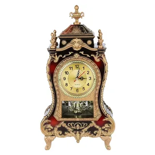 Vintage Stil Tischuhr - Wandmontage - Kunststoff - Dekorative Uhr - Antikes Design