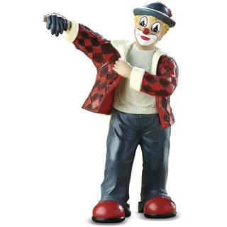 Gildeclown Clown Figur Das Neue Kostüm – Kleine Clown-Figur in Geschenkbox – Dekoration Geschenk Frauen Männer Weihnachten – Mehrfarbig H 15 cm