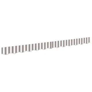 vidaXL Markisenschürzen-Ersatz Hellgrau und Weiß 431 x 20 cm Polyester - Hellgrau