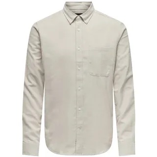 Only & Sons Hemd "Gudmund" in Beige - S