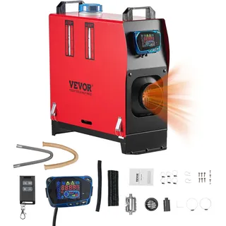Vevor Diesel-Luftheizung Standheizung 8 kW rot