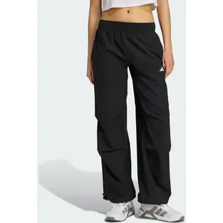 adidas Sporthose ADIDAS PERFORMANCE "WORKOUT ESSENTIALS GEWEBTE", Damen, Gr. XL, N-Gr, schwarz, normal, gr., Obermaterial: 87% Polyester, 13% Elasthan, Hosen Sporthose