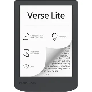 PocketBook Verse Lite 2023 8 GB ohne Werbung Grau
